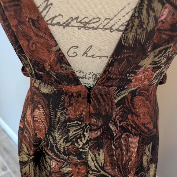 🔥Ronny Kobo Sexy Floral Maxi Dress Plunging Neckline 💥 Spaghetti Straps - Picture 4 of 5